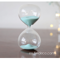 Temporizadores de arena de reloj de arena de borosilicato de vidrio /Temporizador de arena azul